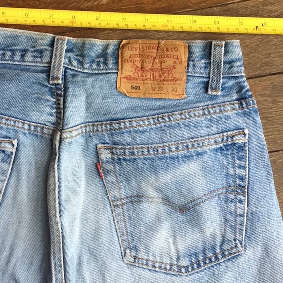 Vintage Levis (90’s) 501 jeans Amazing color! - Picture 6 of 8